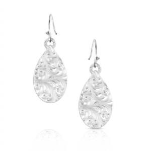 NEW MONTANA SILVERSMITHS women's sandstorm spiral earrings in silver